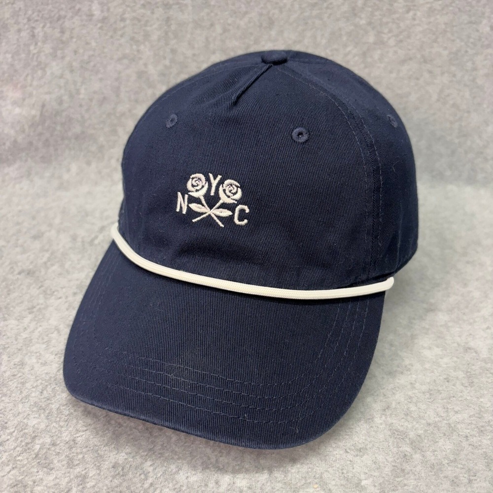Old Navy NYC Rose Rope Adjustable OS Navy Blue Cotton Baseball Hat - Picture 1 of 9